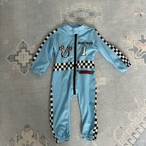 Baby boy race car driver outfit